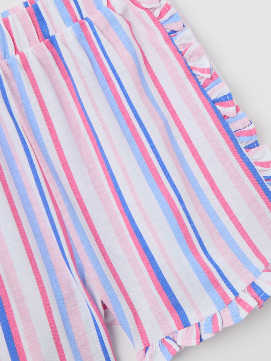White pyjamas in cotton with ice creams print_2