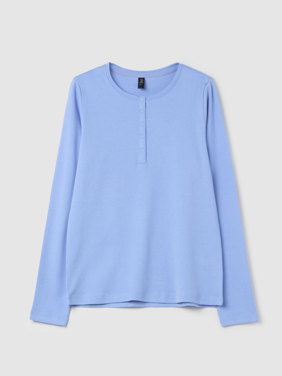 Pyjama top with granddad neckline._4