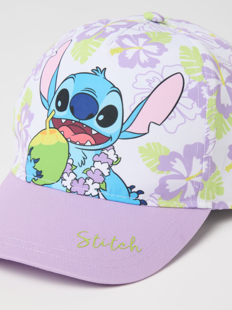 Multicolour Stitch polyester baseball cap_1