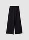Girls' Black Culotte Trousers in Pure Cotton_4