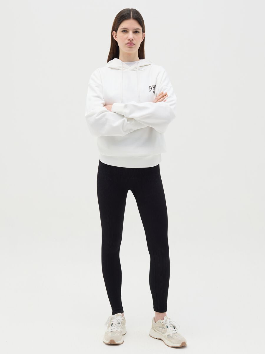 Oversize sweatshirt with hood and print_1