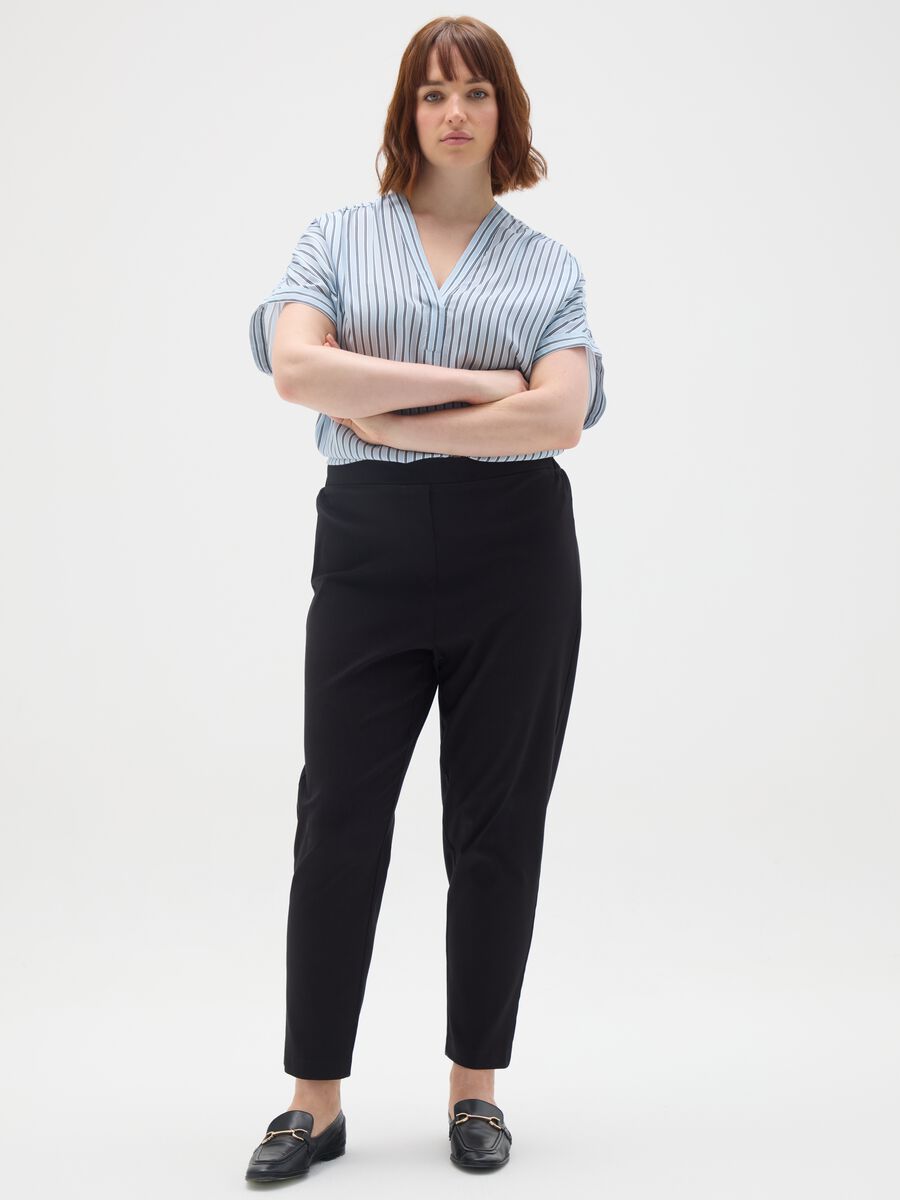 Multicolour pure viscose blouse in regular fit_2