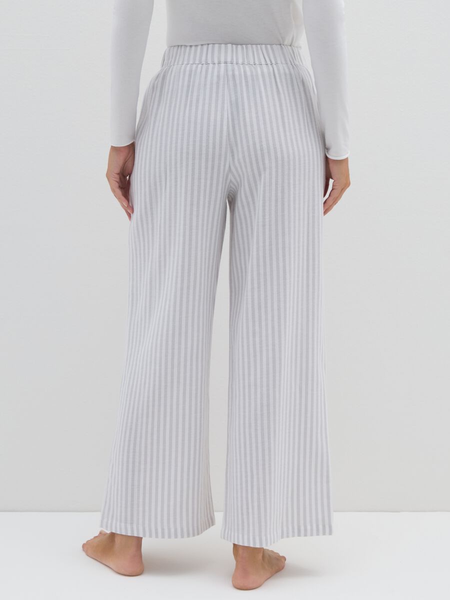 Pantaloni in puro cotone grigi regular fit_2