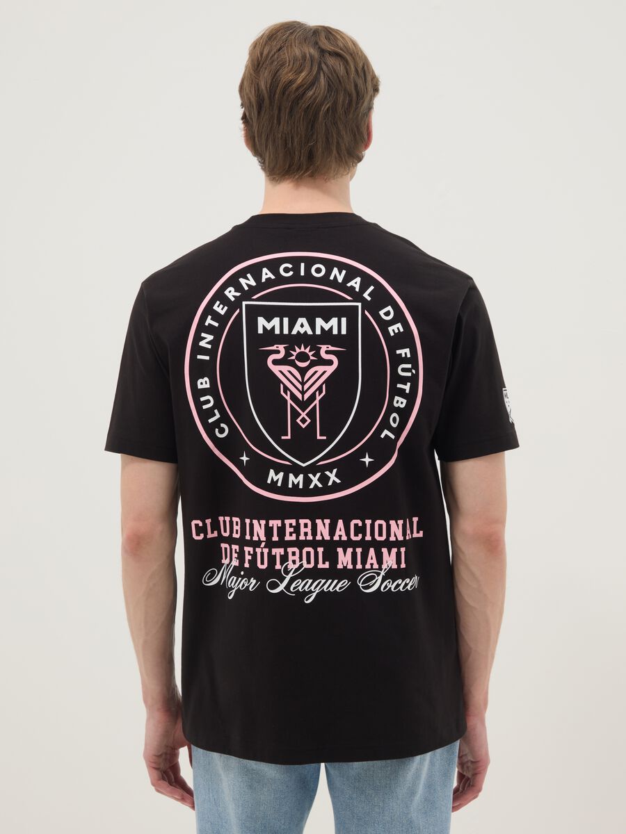 Black Pure Cotton Short Sleeve Regular Fit T-Shirt Inter Miami CF_2