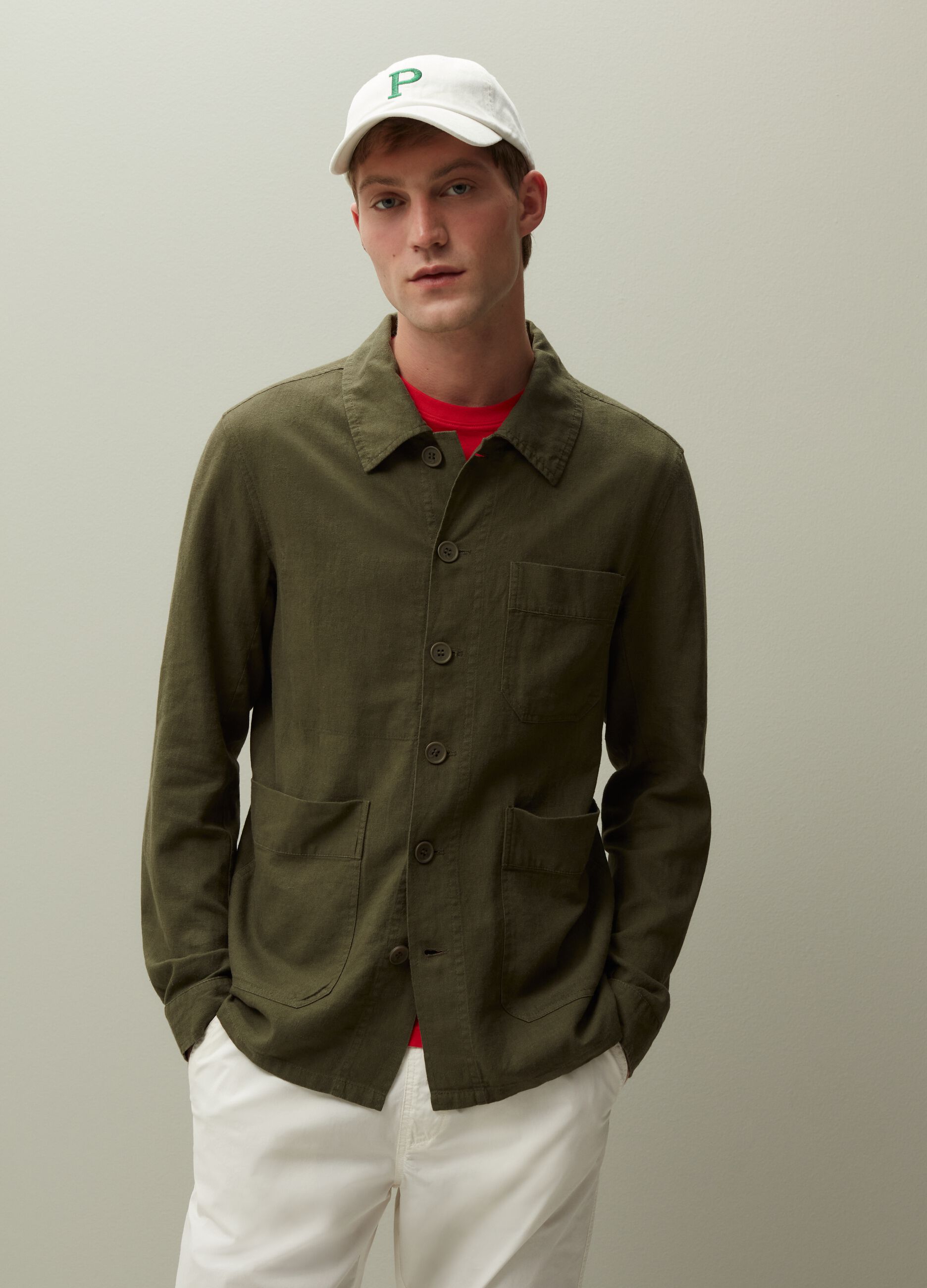 Shacket in lino e viscosa_1