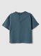 Blue pure cotton t-shirt with pocket for child_1