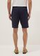 Blue cotton chino bermuda shorts, regular fit_2