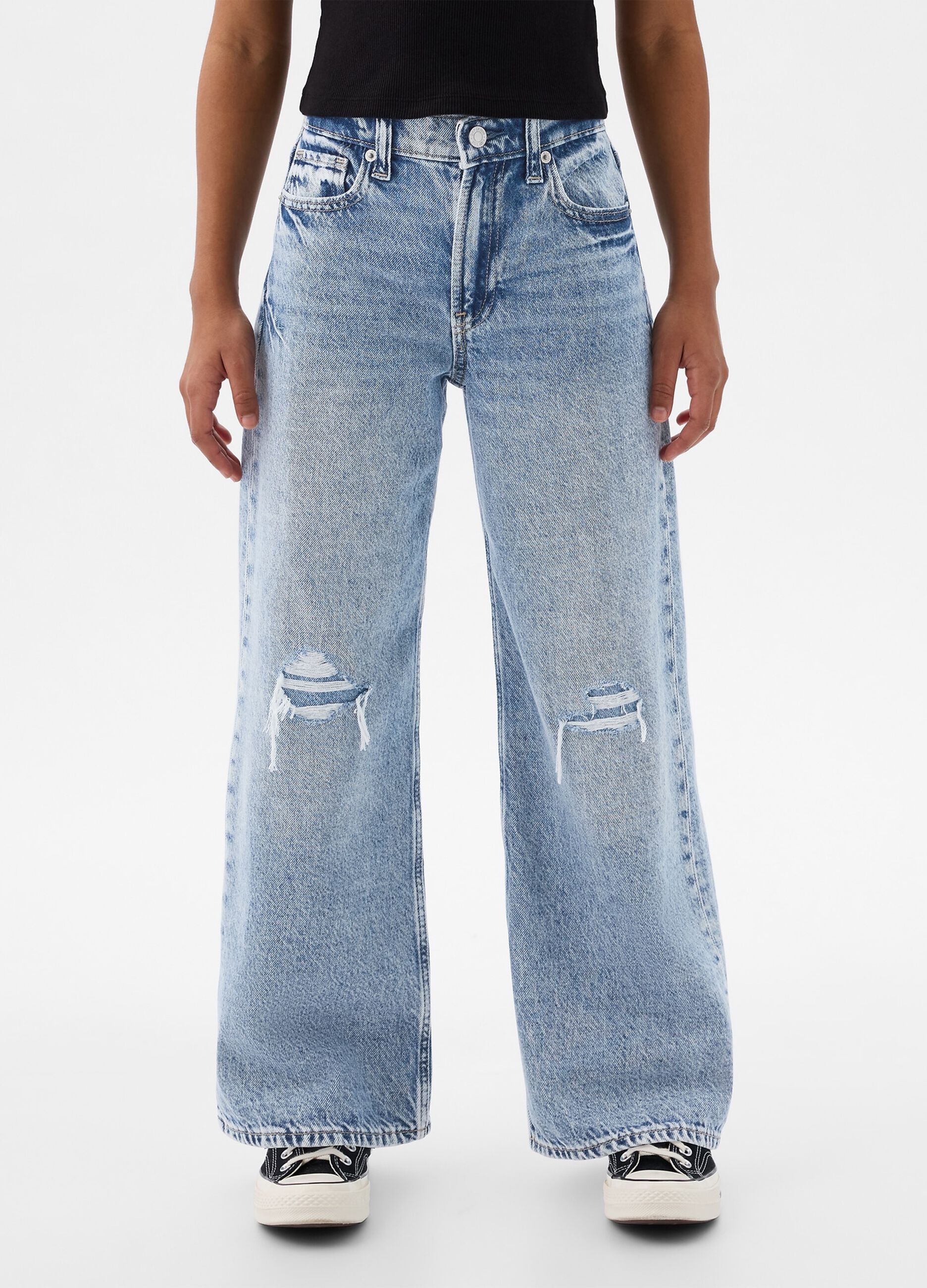Jeans larghi in denim