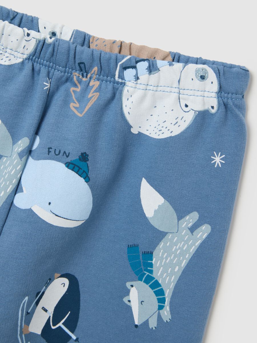 Multicolour pure cotton baby pyjamas, regular fit_2