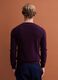 Pullover viola in pura lana a girocollo regular fit_3