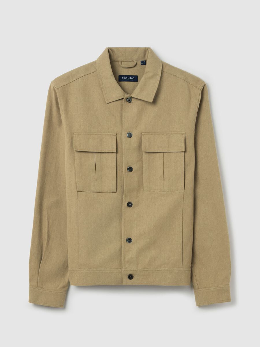 Shacket in linen and cotton twill_4