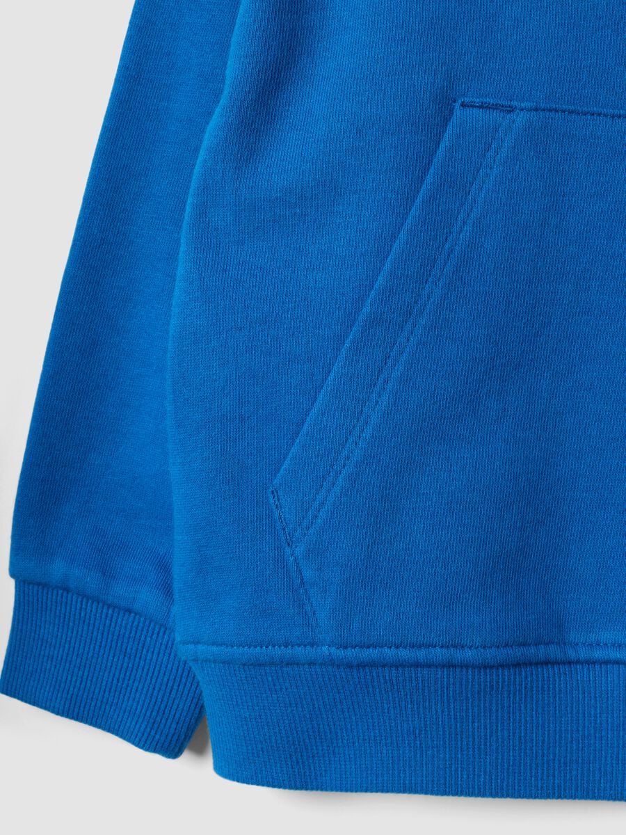 Completo jogging blu in puro cotone con stampa per bimbo_2