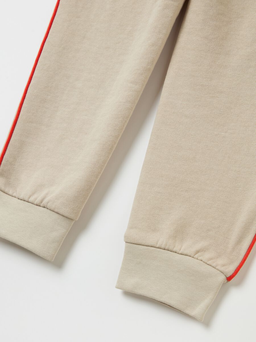 Joggers with drawstring and logo print_3