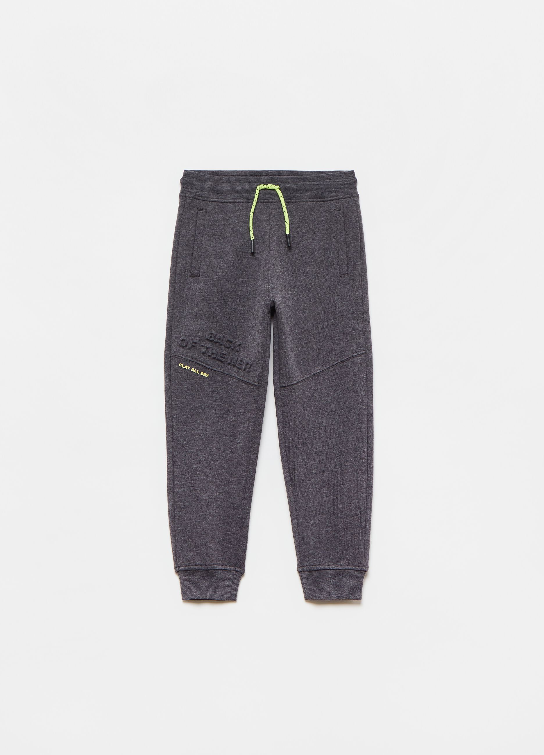 Mélange French terry joggers