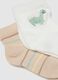Multicolour cotton blend sock tripack for newborns with embroidery_2