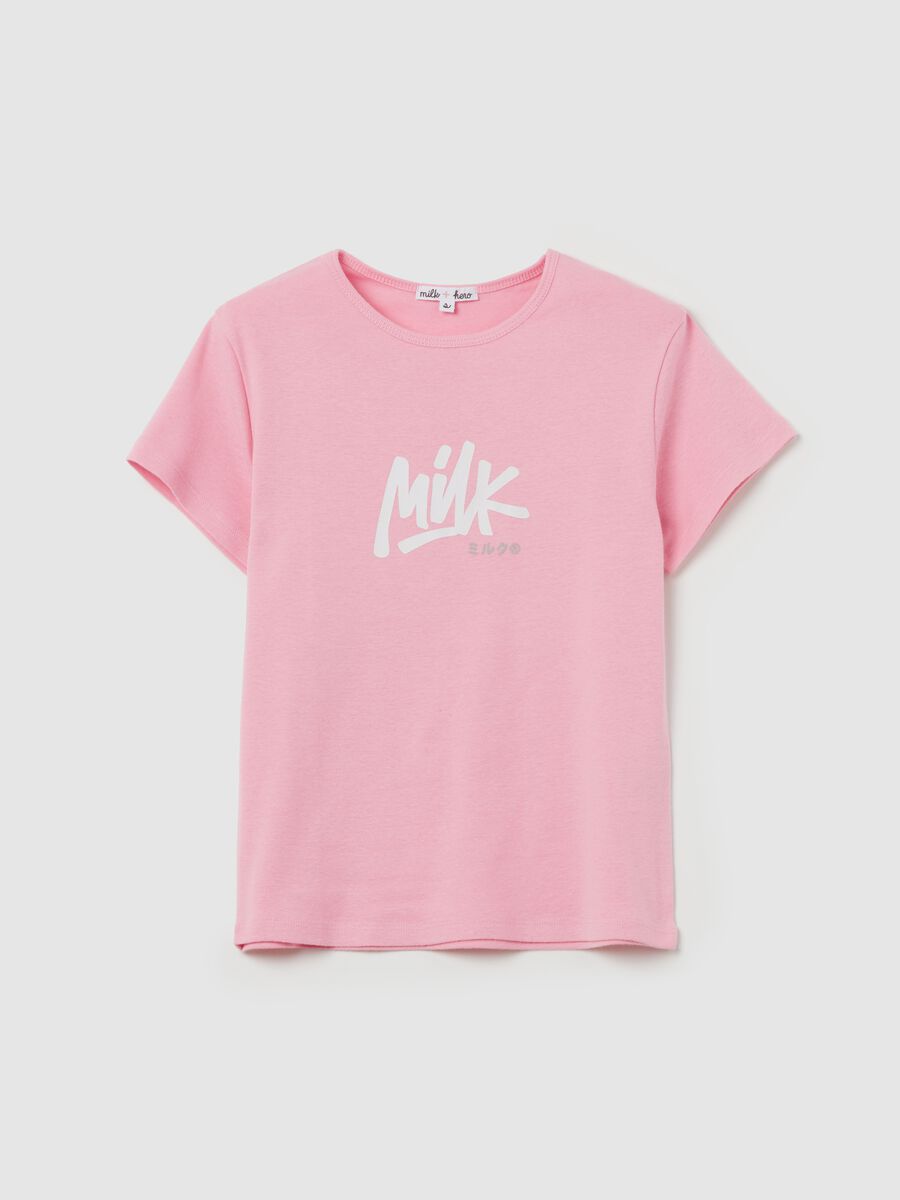 Printed T-shirt with round neck_4