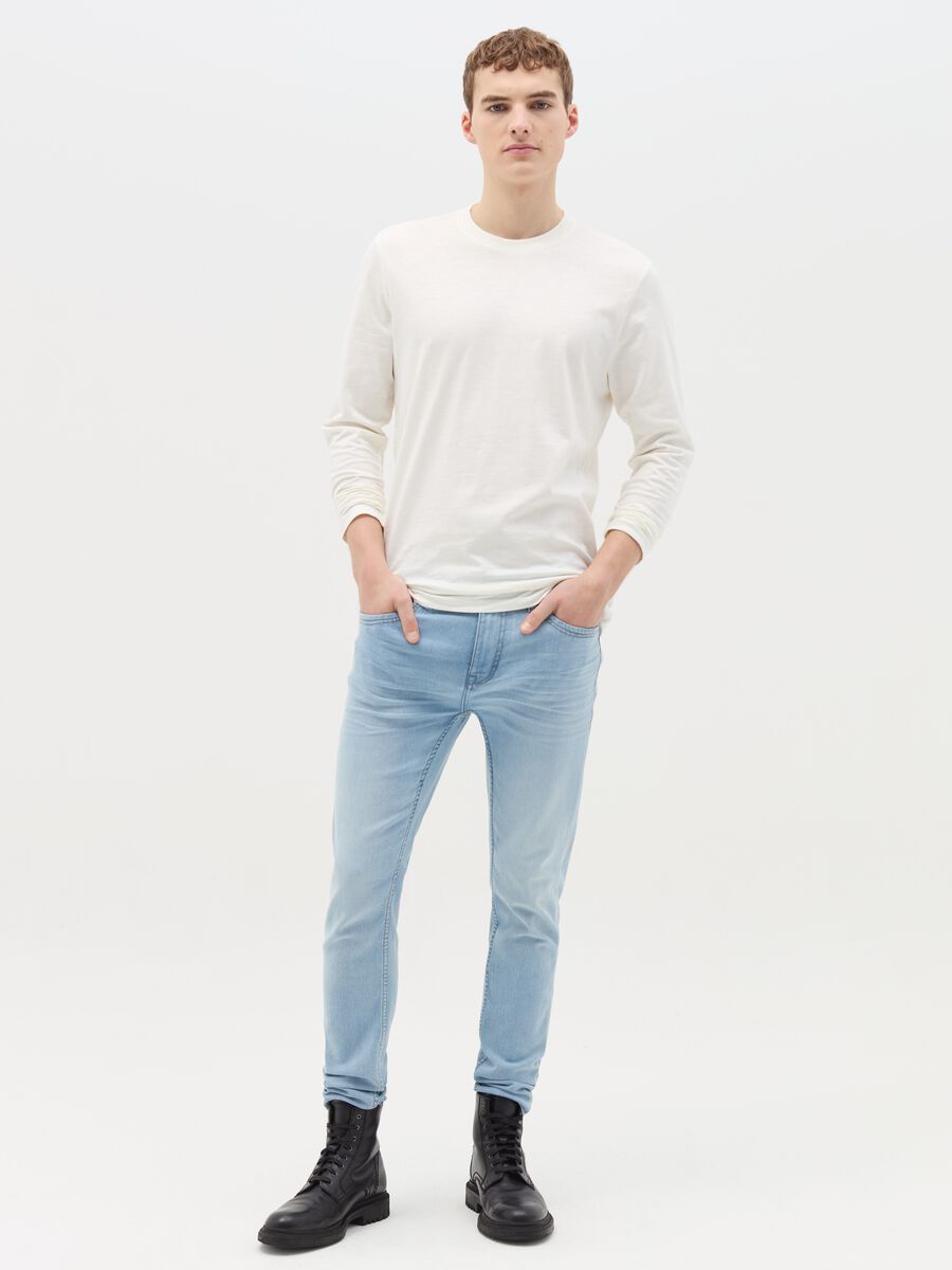 Super-skinny-fit jeans with fading_0