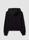 Black organic cotton hooded sweatshirt_1