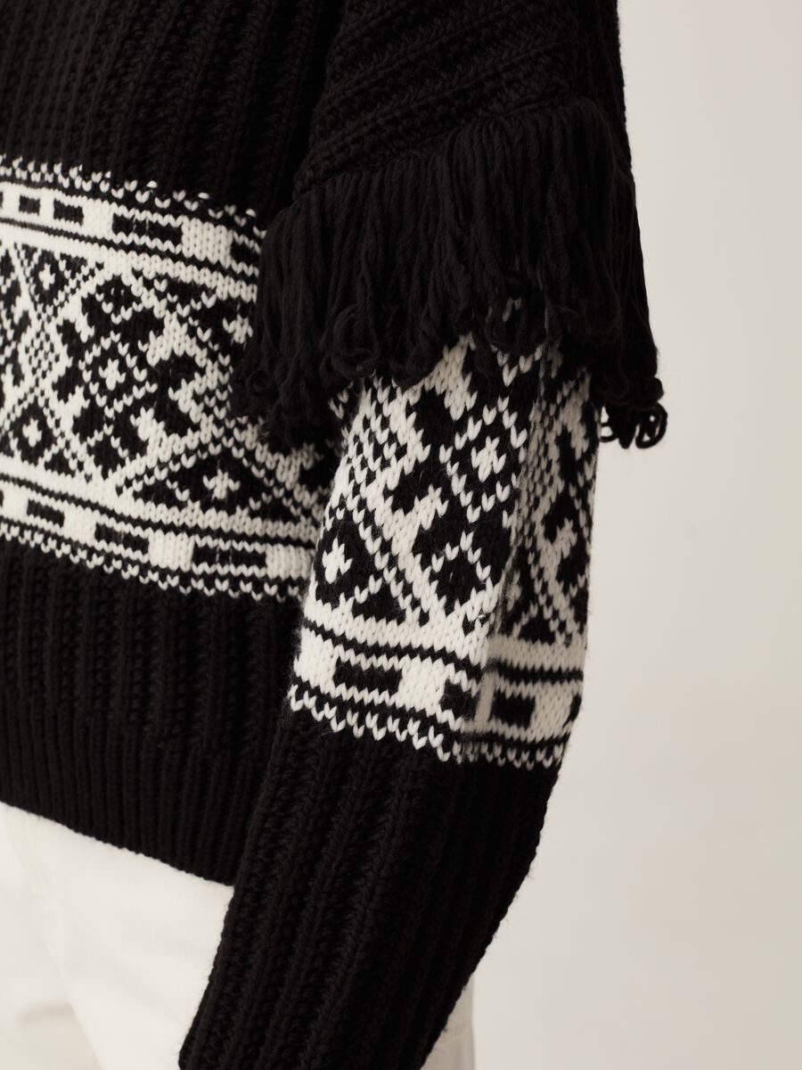 Pullover con disegno norvegese jacquard_3