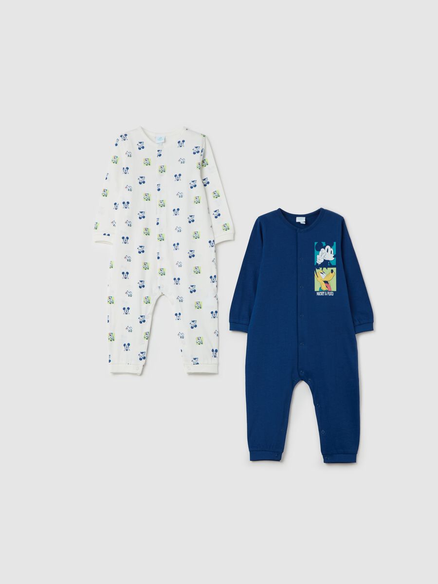 Two-pack cotton onesies with Mickey Mouse and Pluto print_0