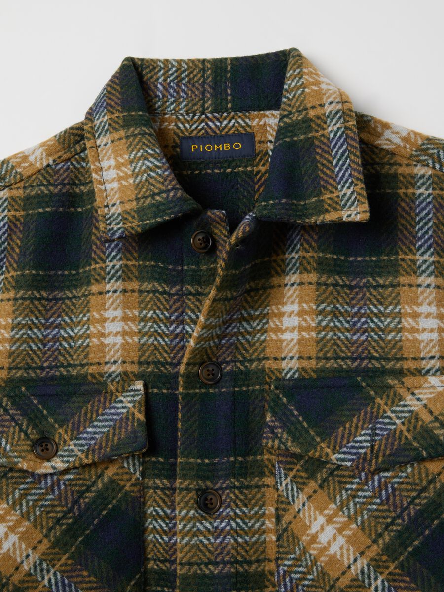 Multicolour Checked Oversized Shirt_5
