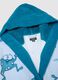 Boys' regular fit multicolour pure cotton bathrobe with prints_3