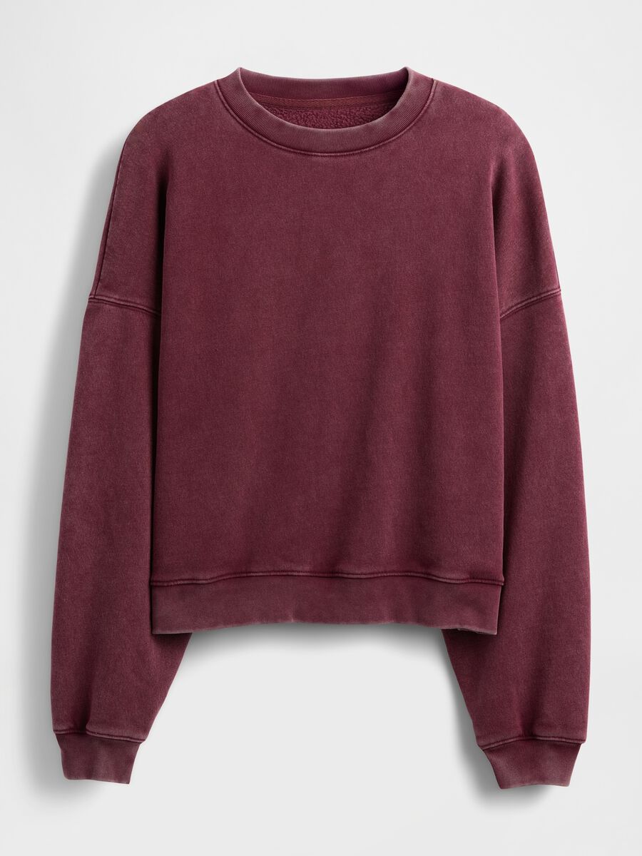 Purple Cotton Blend Sweatshirt_3