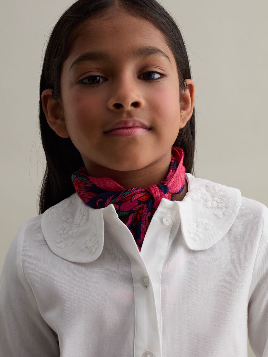 Cotton shirt with floral embroidery_2