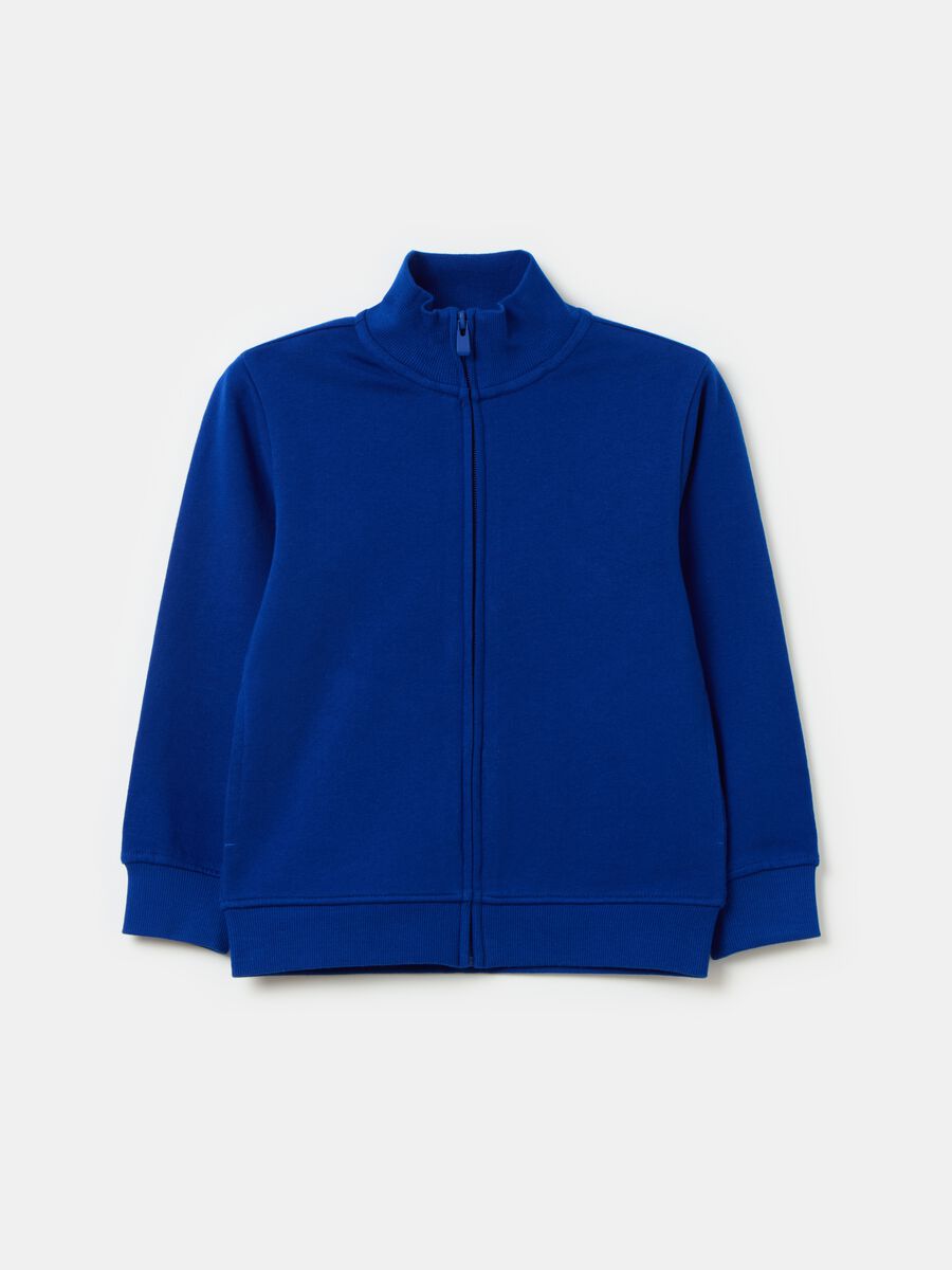 French terry full-zip sweatshirt with pockets_0