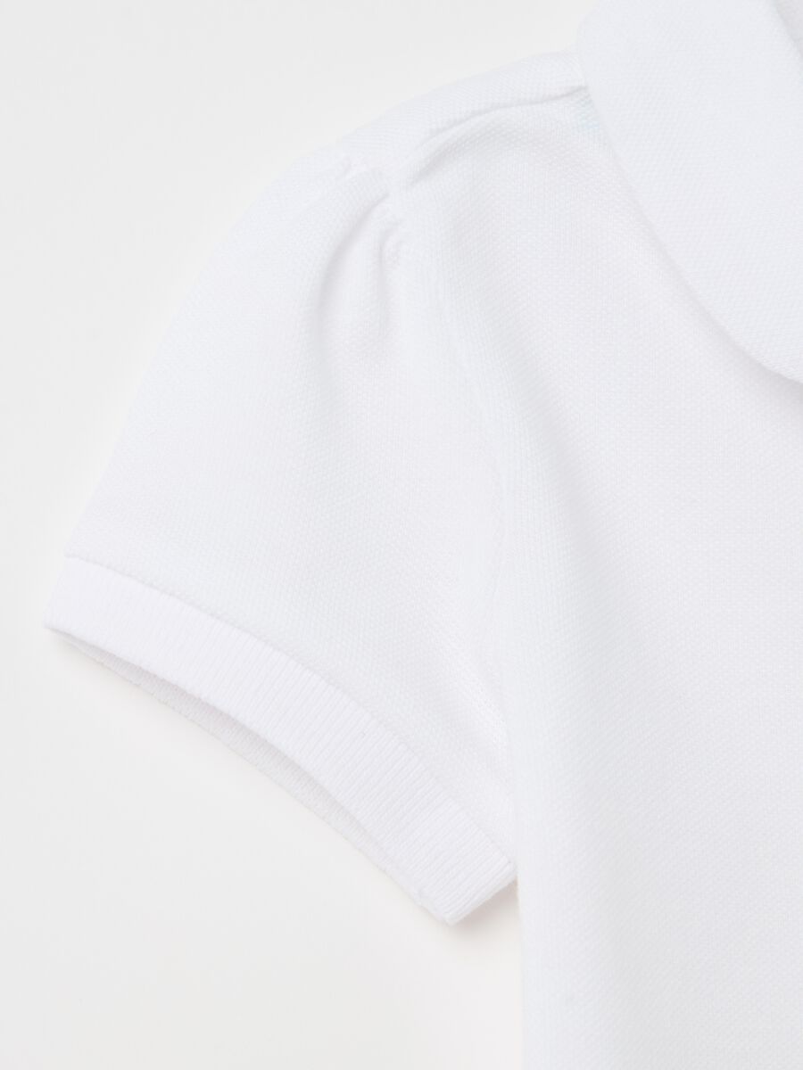 Piquet polo shirt with rounded collar_3