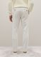 White stretch cotton blend trousers with fine ribbing_2