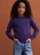 Purple pure wool long-sleeve jumper, regular fit_1