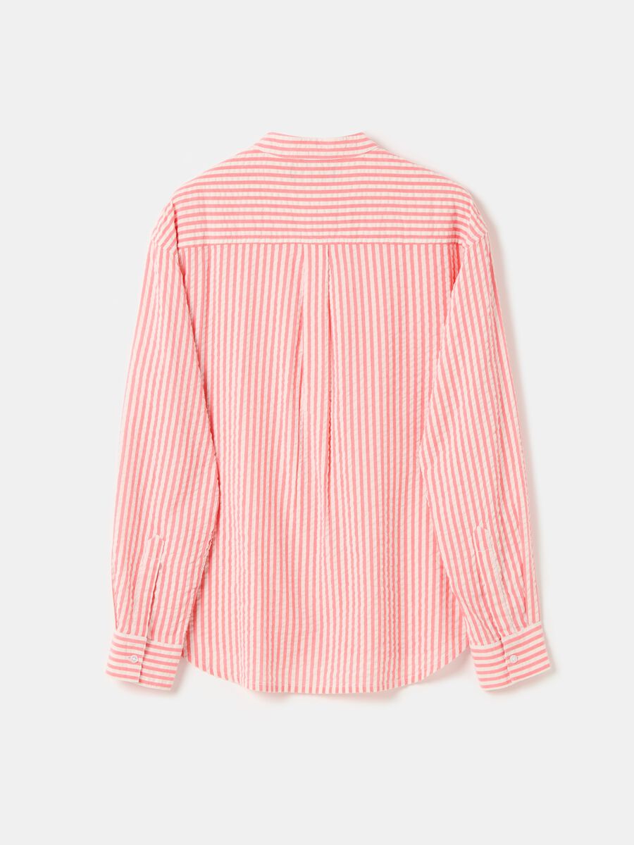 Striped seersucker shirt_4