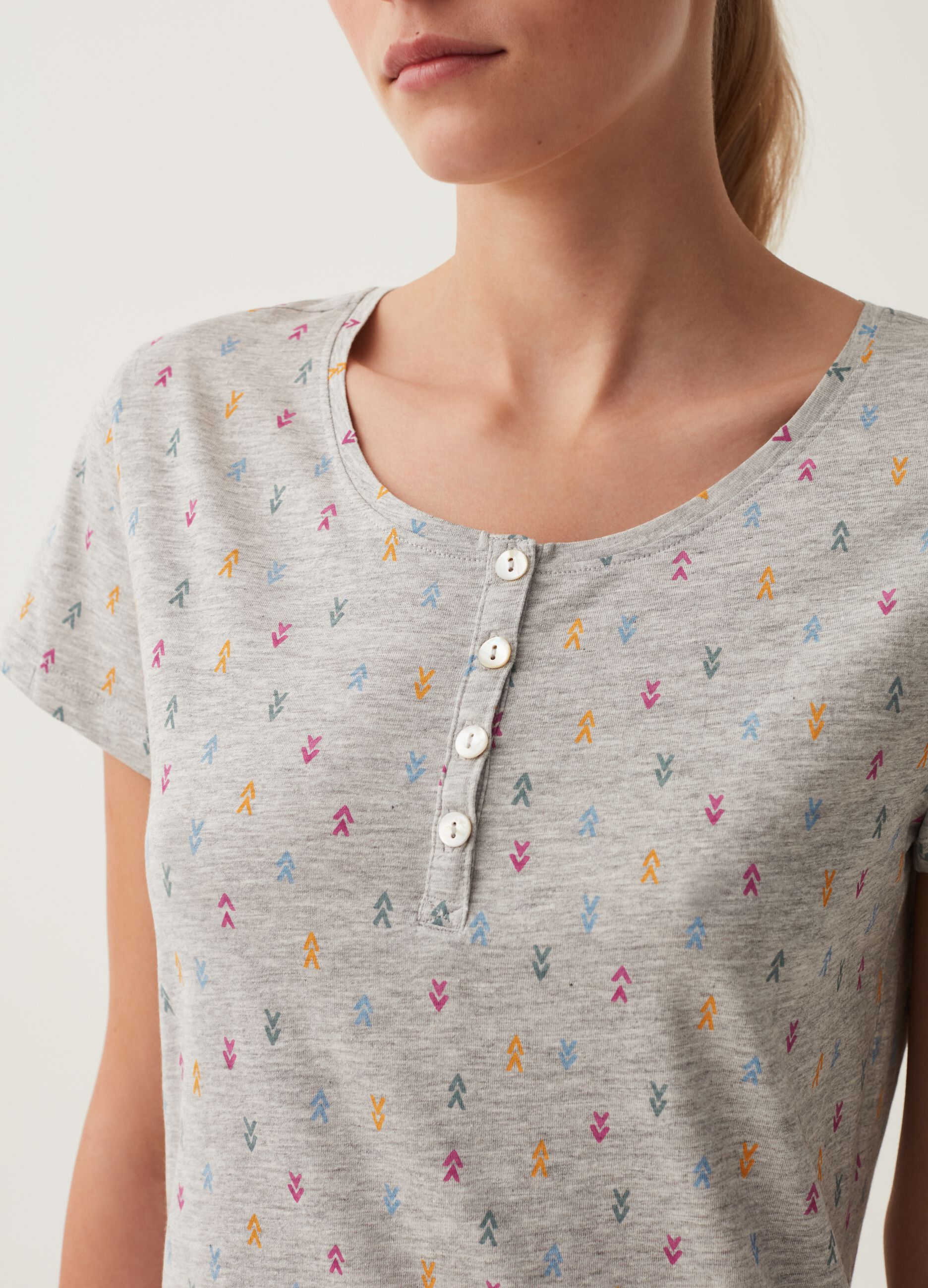 Camicia da notte con stampa all-over_3
