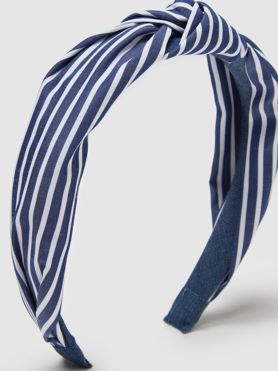 Multicolour striped pure cotton hairband_2