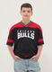 Multicolour pure cotton T-shirt with Chicago Bulls logo for kids_0