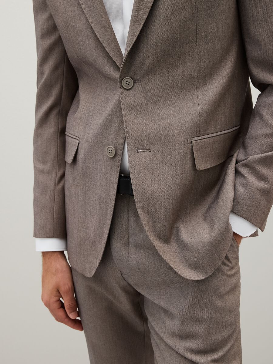 Slim fit brown blazer_3