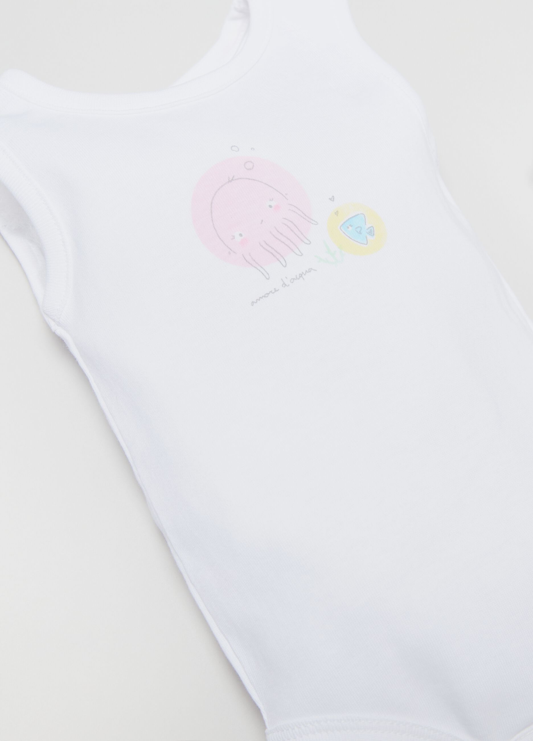Bipack body smanicati stampa animali marini _1