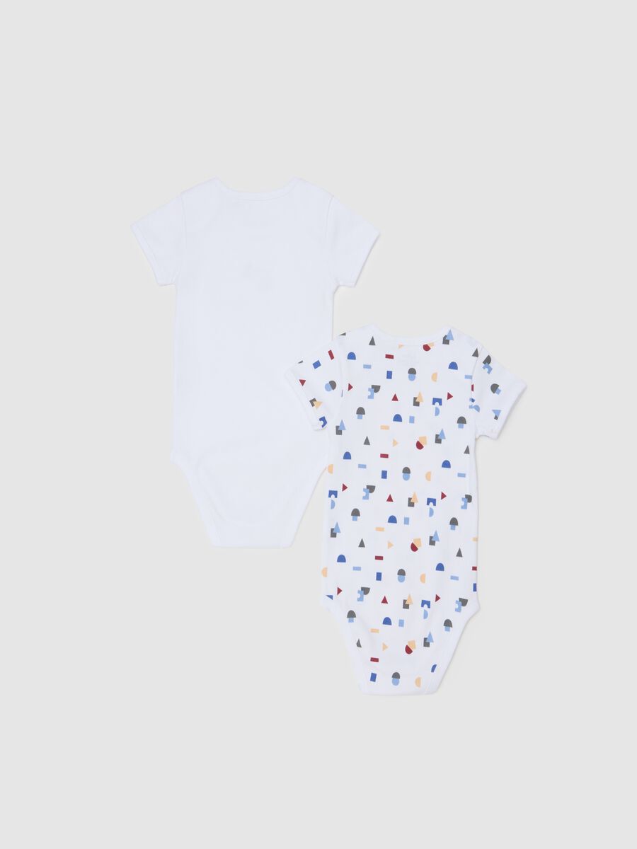 Baby Bodysuit in Pure Multicolour Cotton_1