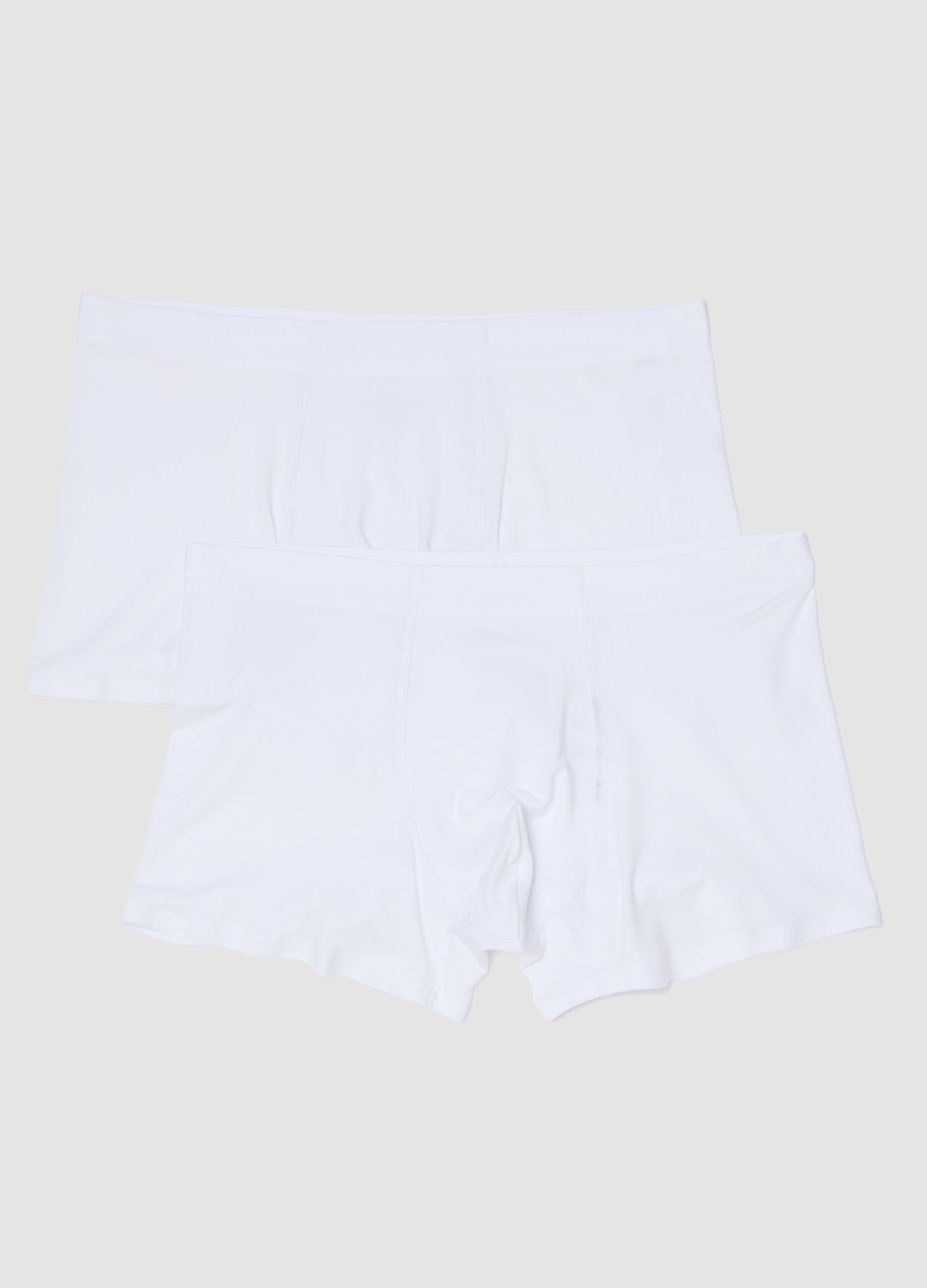 Bipack boxer in modal elasticizzato bianco regular fit