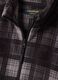Grey checked fleece sweatshirt with fleece collar, regular fit_1
