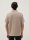 Beige Stretch Cotton Polo Regular Fit_2
