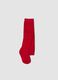 Collant rosso in tessuto elasticizzato_0