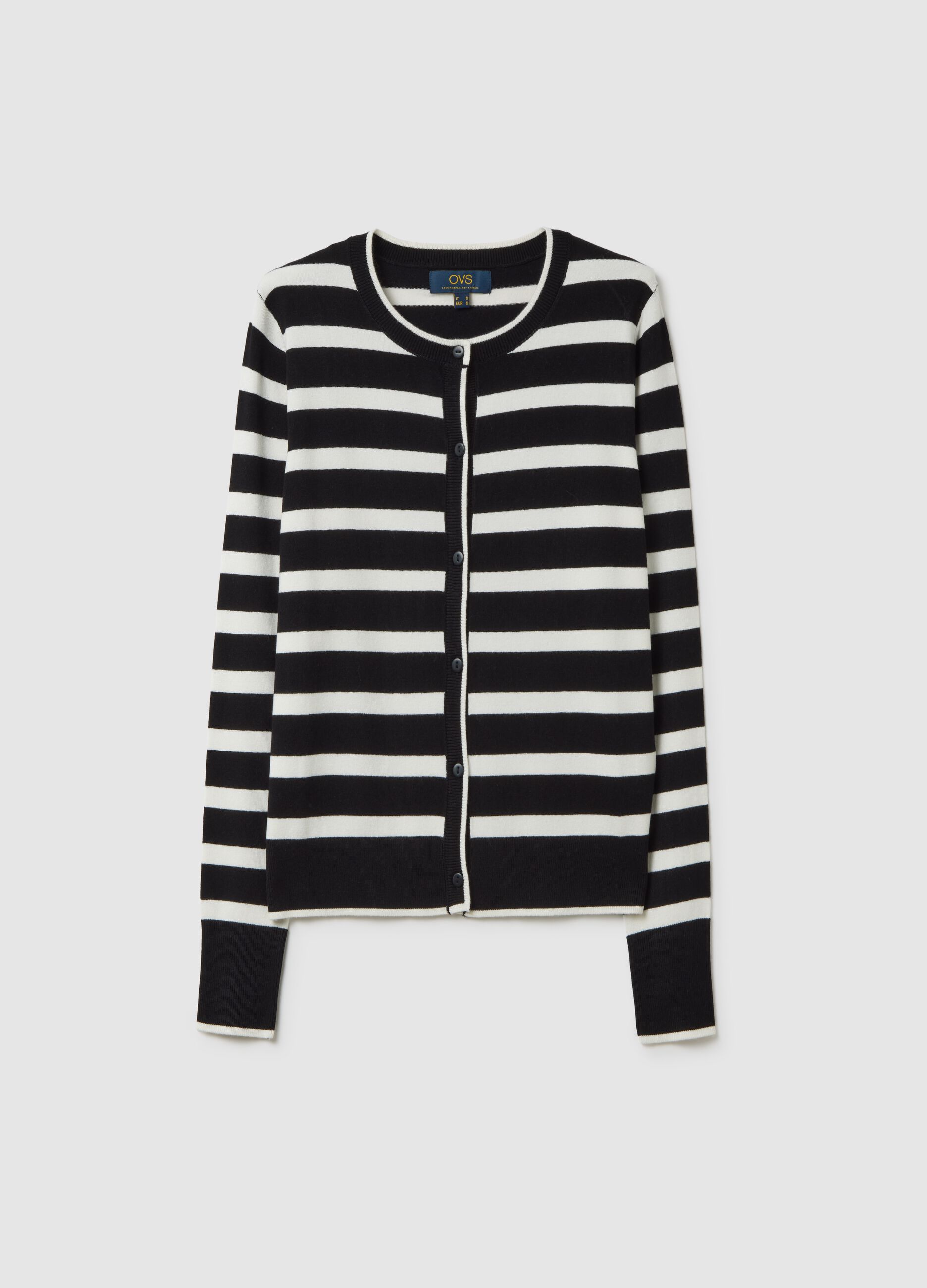 Multicolour regular fit stretch blend cardigan