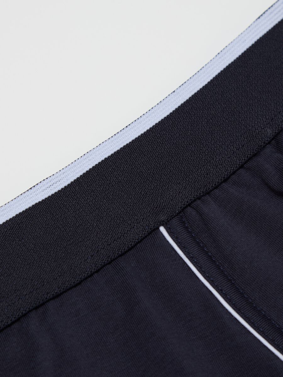 Two-pack boxer shorts in Supima cotton with contrasting piping_5
