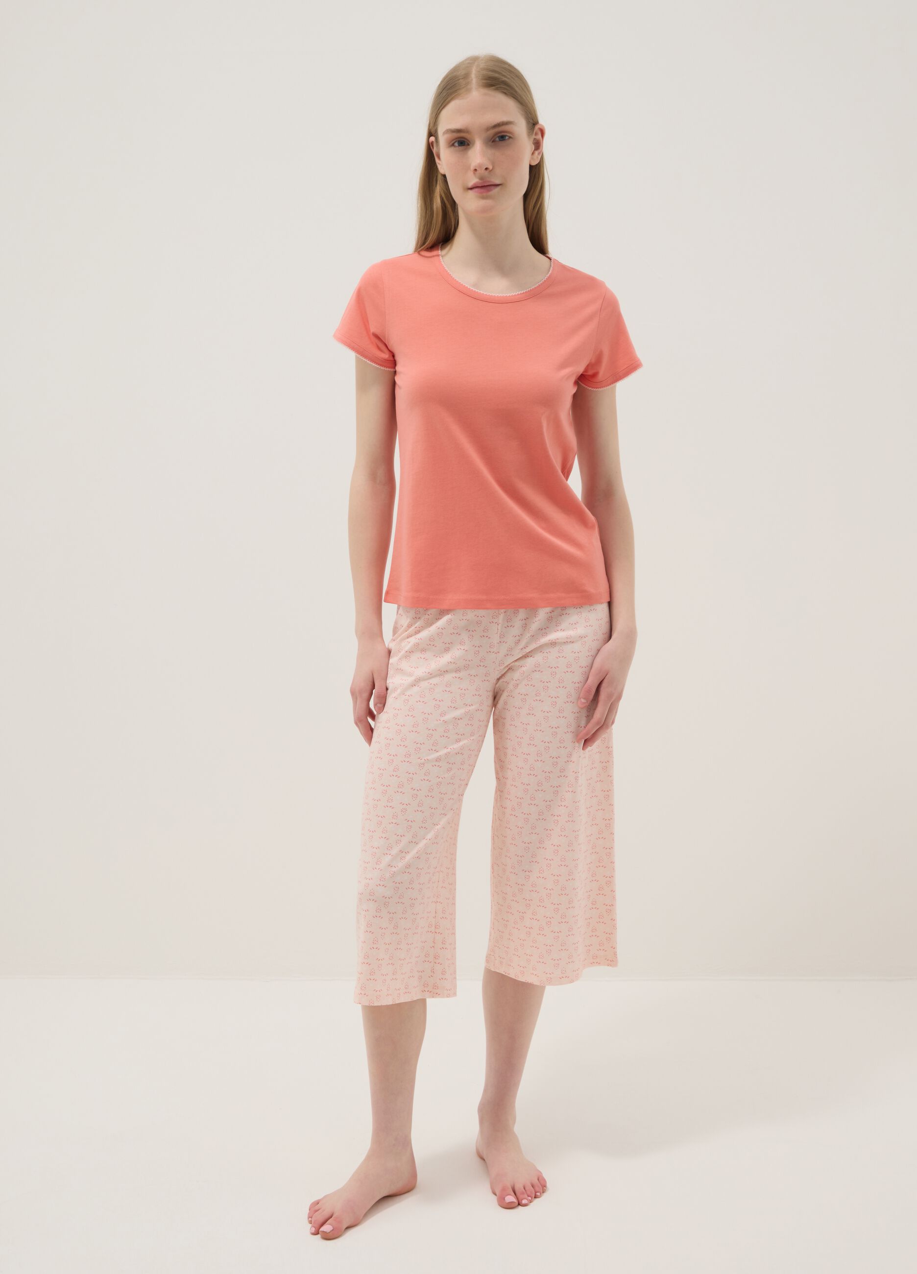 Pink pure cotton pyjamas regular fit