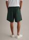 Green cotton-blend jogger shorts with drawstring, relaxed fit_2