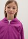 Purple regular fit pure cotton girl's sweatshirt_2