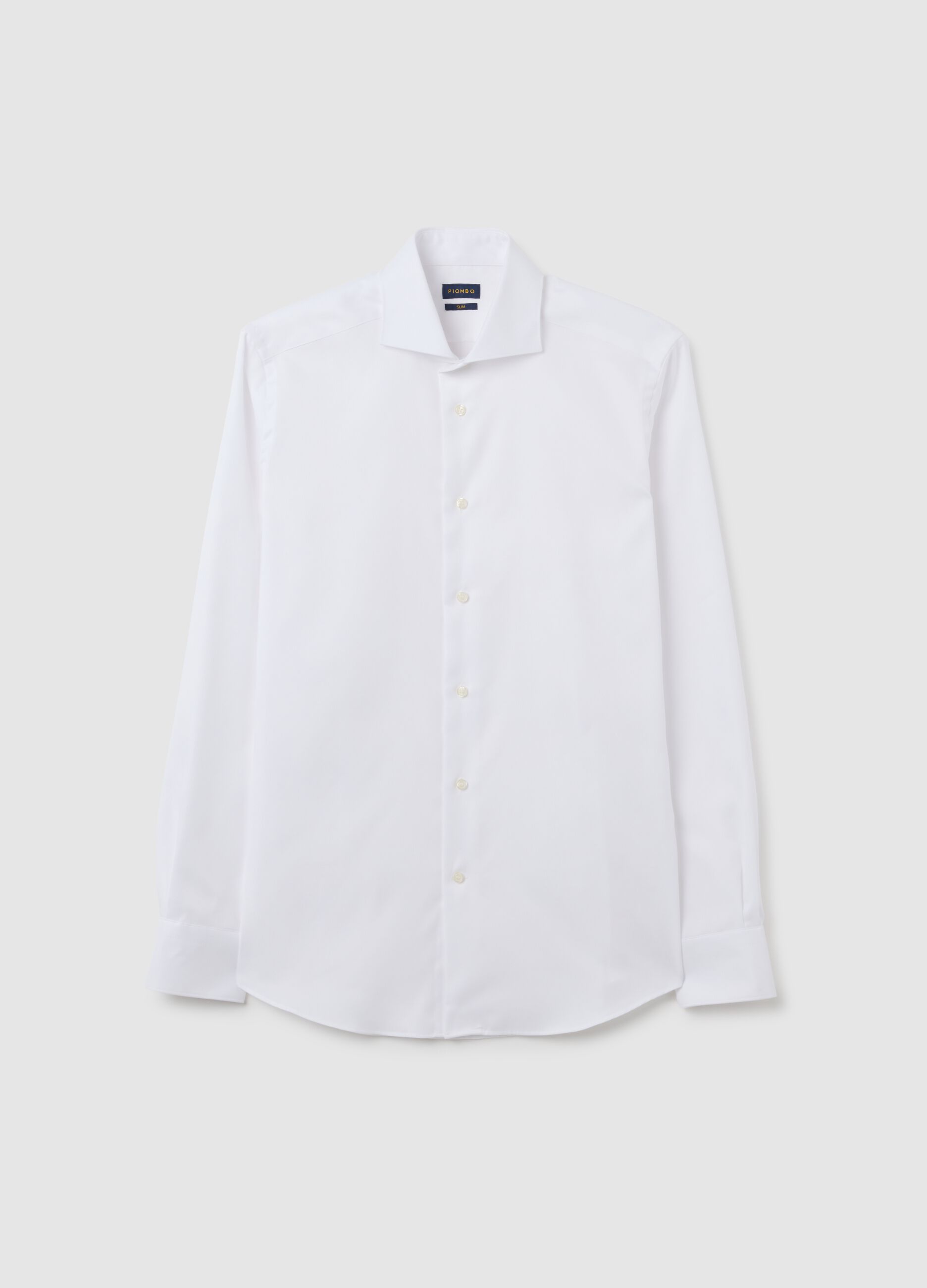 White Slim Fit Pure Cotton Shirt