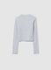 Girl's grey stretch cotton top regular fit_1